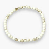 Natural Howlite Beaded Gemstone Bracelet - Puglia