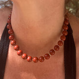 Red Jasper Beaded Necklace