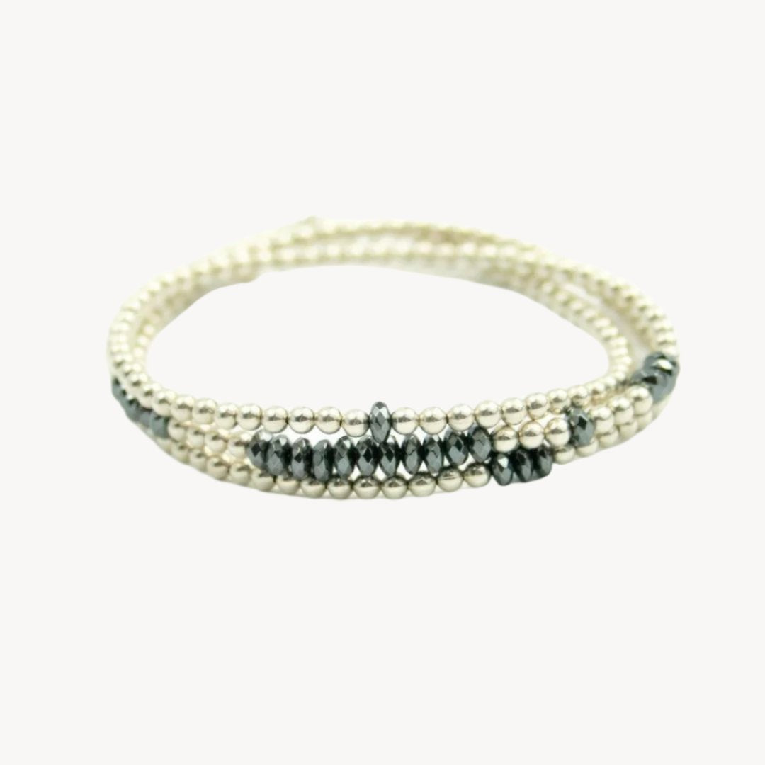Sterling Silver Wrap Bracelet and Necklace in One
