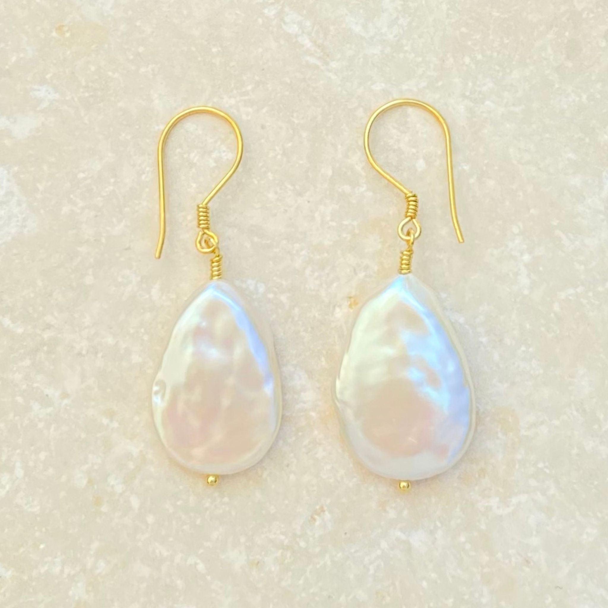 Freedom Pearl Earrings - Keshi Pearl Drop Earrings