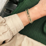 14K Gold Filled Wrap Bracelet with Gemstones