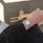 SUN RAY HAMMERED DISC BRACELET