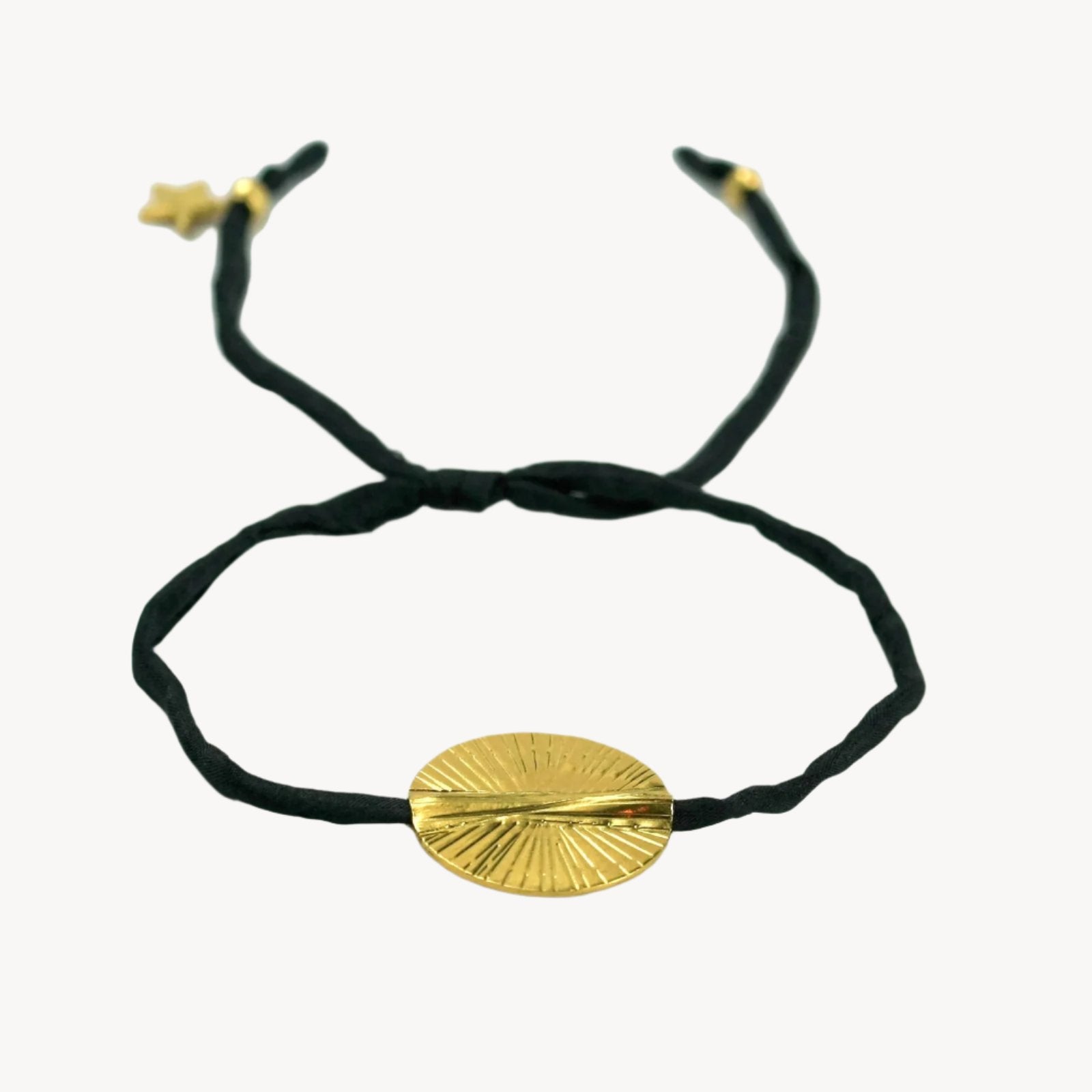 SUN RAY HAMMERED DISC BRACELET