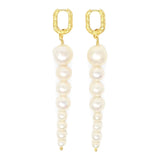 Long Graduated Pearl Earrings