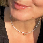 Seed Pearl Choker with gold