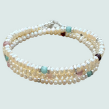 Pearl Wrap Bracelet and Necklace in One