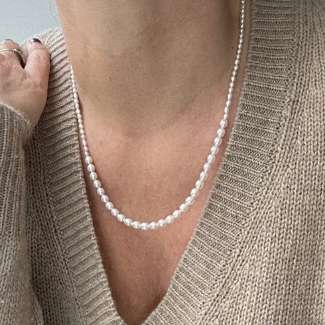 Contemporary Pearl Necklace - Life in Balance