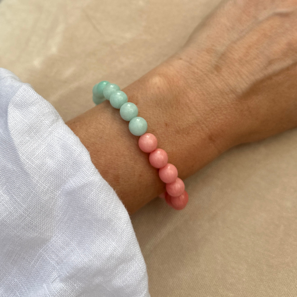 Half & Half Gemstone Bracelet