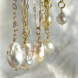 Single Pearl Necklace with Large Baroque Pearl