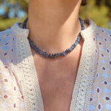 Boho Gemstone Chip Necklace