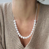 Contemporary Pearl Necklace - Life in Balance