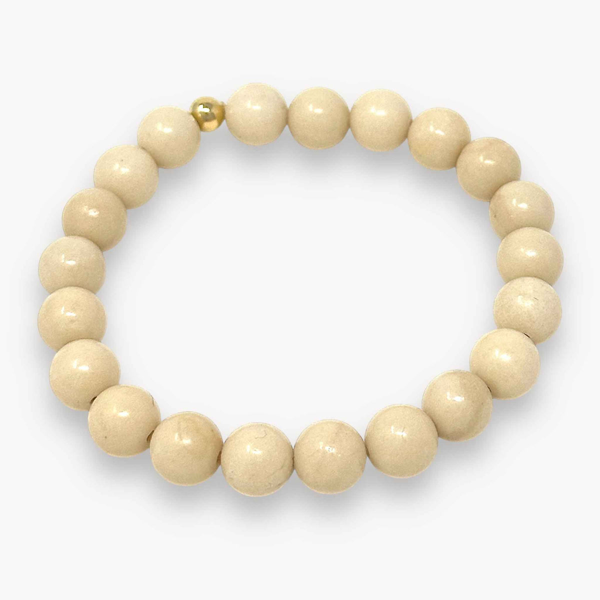 Cream Jasper Beaded Bracelet