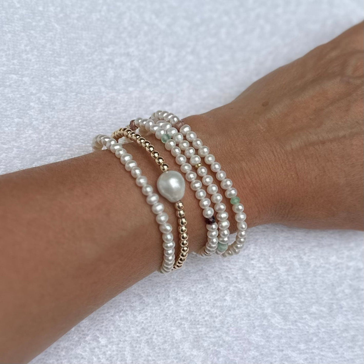 Pearl Wrap Bracelet and Necklace in One
