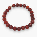 Red Jade Beaded Bracelet