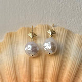 Freshwater Pearl Shell Drop Earrings