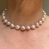 Pink Baroque Pearl Necklace