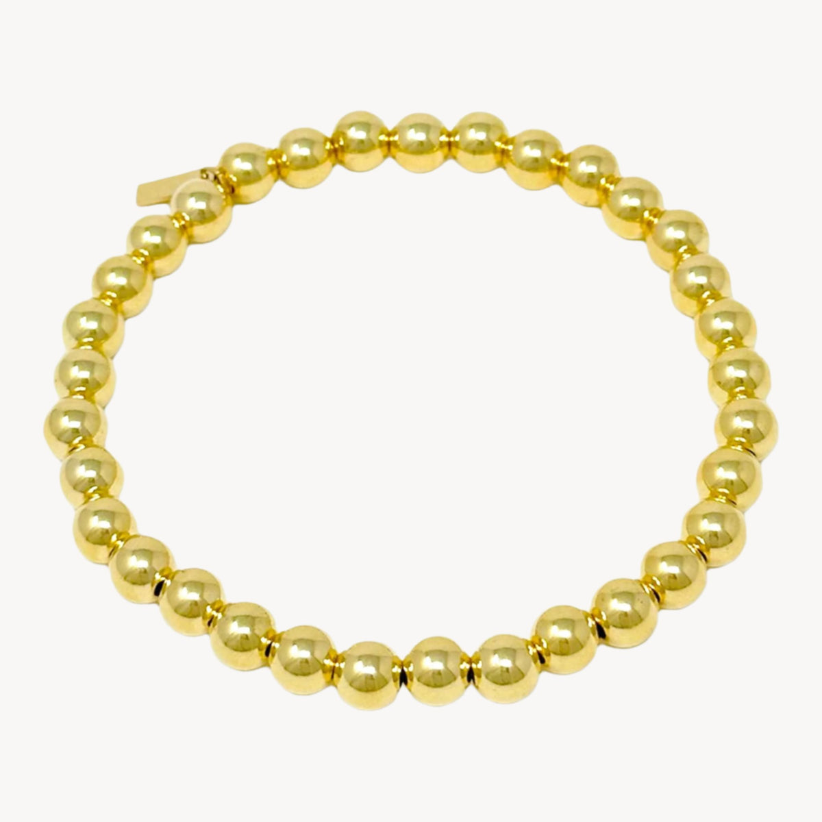 Gold Bracelet with Big Beads