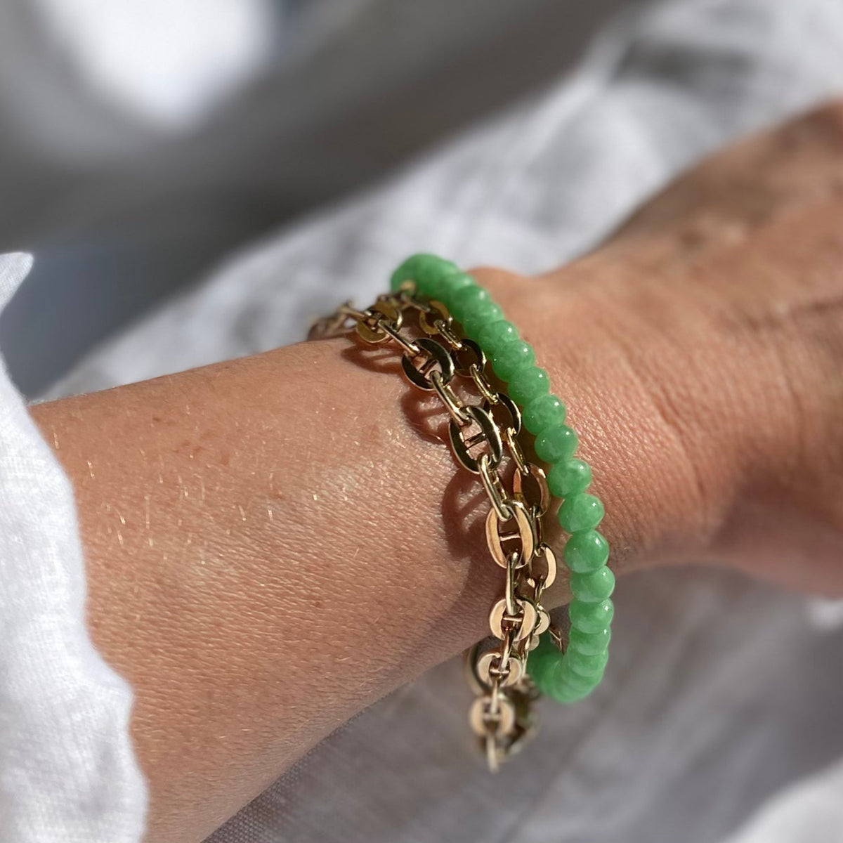 Green bracelet uk deals