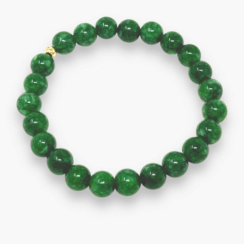 Green Jade Beaded Bracelet