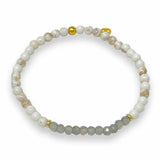 Natural Howlite Beaded Bracelet