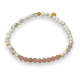 Natural Howlite Beaded Bracelet
