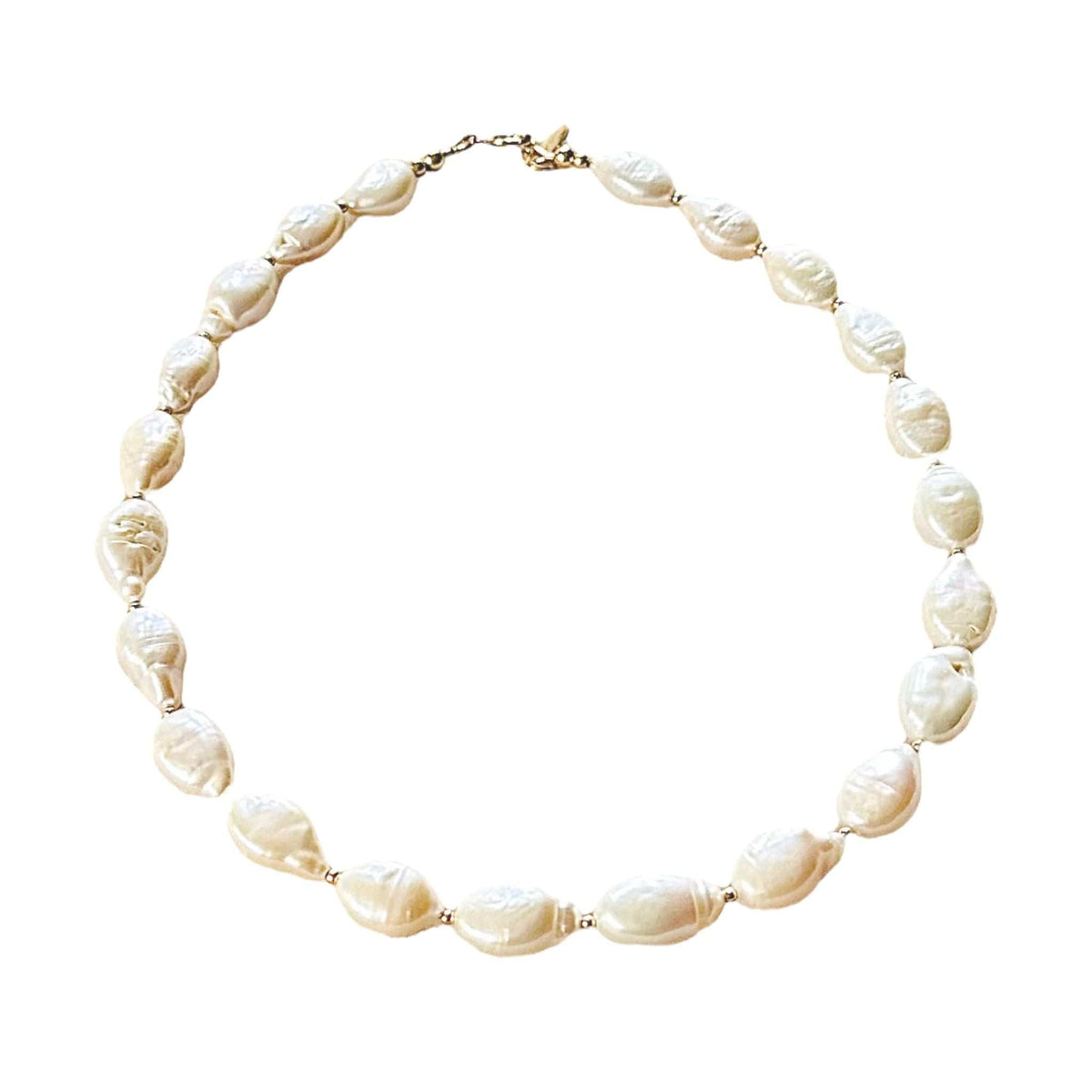 Large Keishi Pearl Choker  - White Freshwater Pearl Necklace