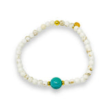 Natural Howlite Beaded Bracelet