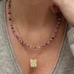 Mixed Gemstone Beaded Necklace - Nostalgia