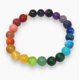 Multicoloured Gemstone Beaded Bracelet