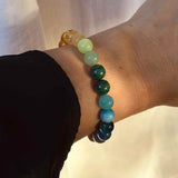 Multicoloured Gemstone Beaded Bracelet