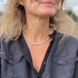 Keshi Pearl and Mixed Gemstone Necklace