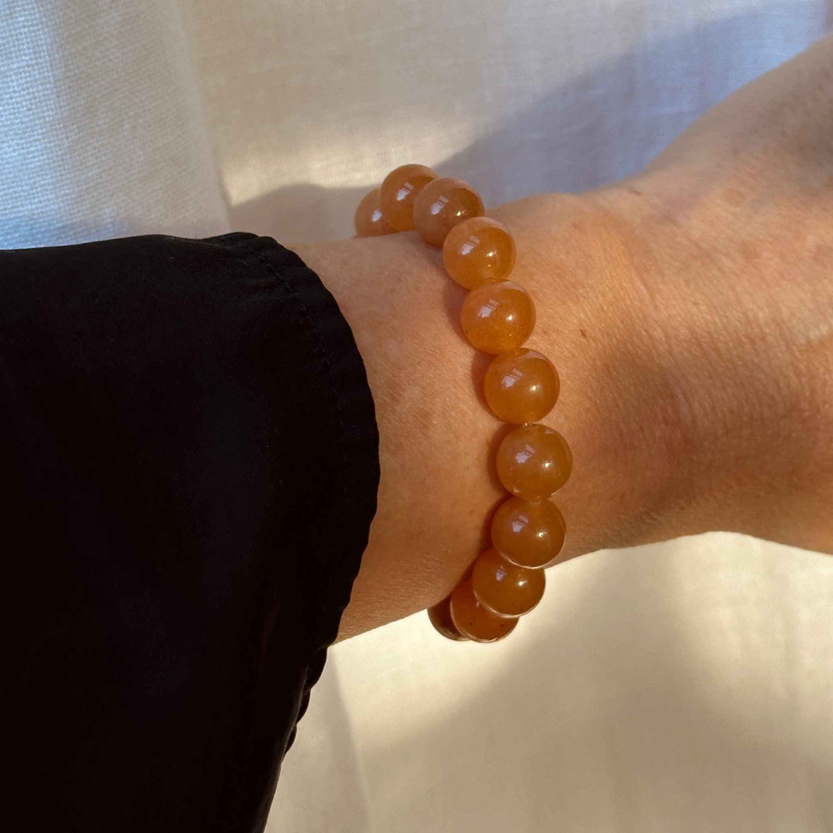 Red Aventurine Beaded Bracelet - The Red Sea