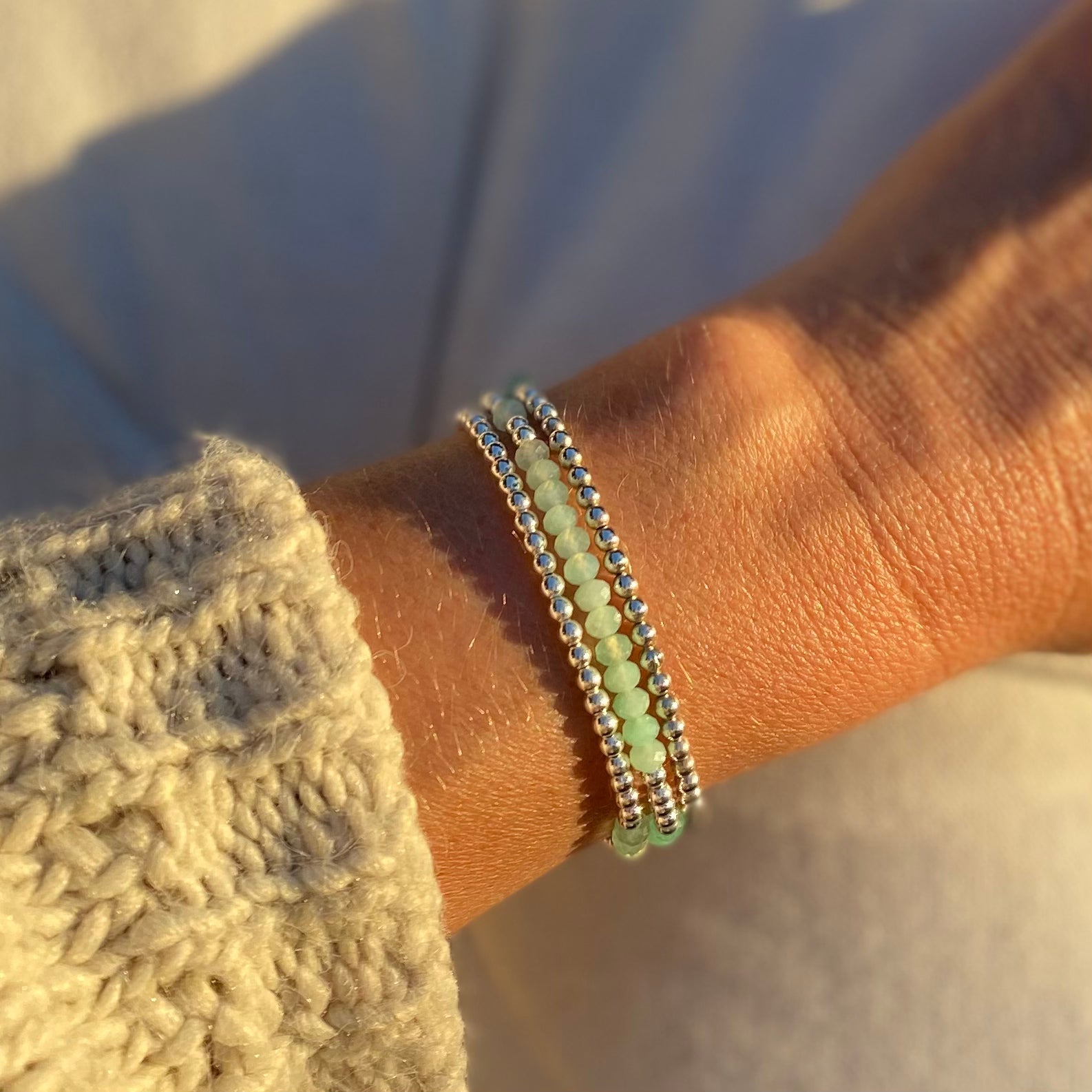 Sterling Silver Wrap Bracelet and Necklace in One