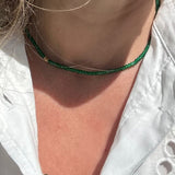 Make a Wish Necklace - Gemstone Necklace with Gold Vermeil Beads