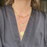 Small Dunes - Hammered Tag Necklace