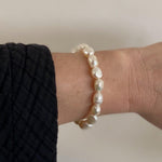 Freshwater Baroque Pearl Bracelet modelled