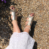 Beach Babe Anklet - White Freshwater Pearl Anklet