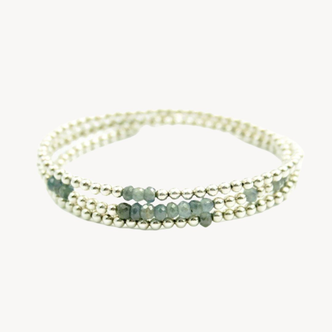 Sterling Silver Wrap Bracelet and Necklace in One