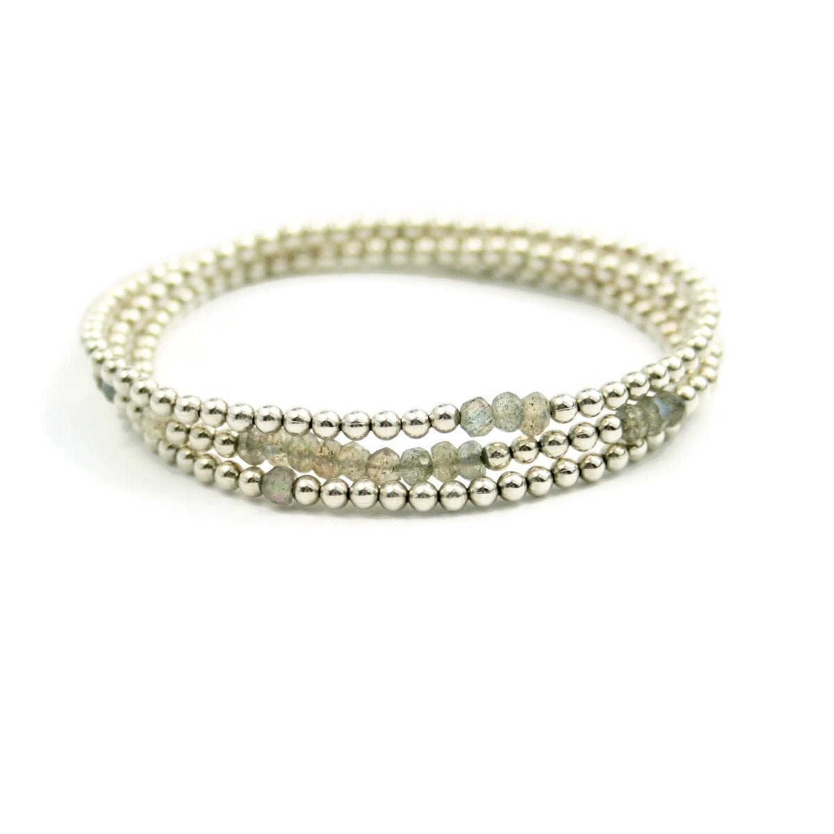 Sterling Silver Wrap Bracelet and Necklace in One