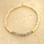Natural Magnesite Beaded Bracelet