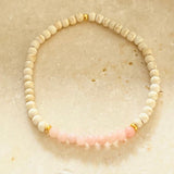 Natural Magnesite Beaded Bracelet