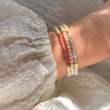 Natural Magnesite Beaded Bracelet