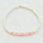 Natural Magnesite Beaded Bracelet