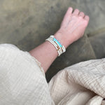 Natural Magnesite Beaded Bracelet