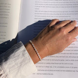 Boho Devine Bracelet - Freshwater Pearl Bracelet with Gold Beads