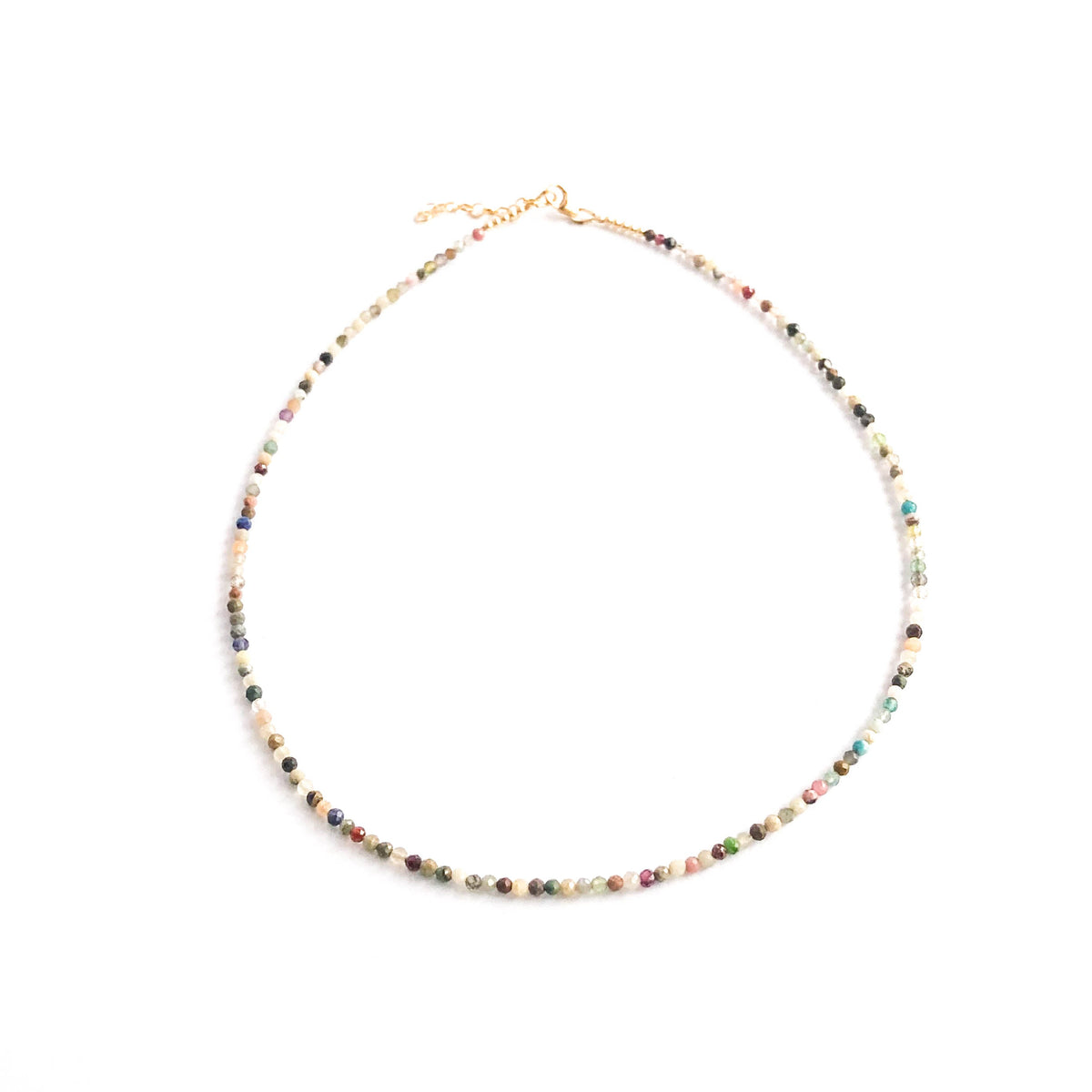 Mixed Gemstone Beaded Necklace