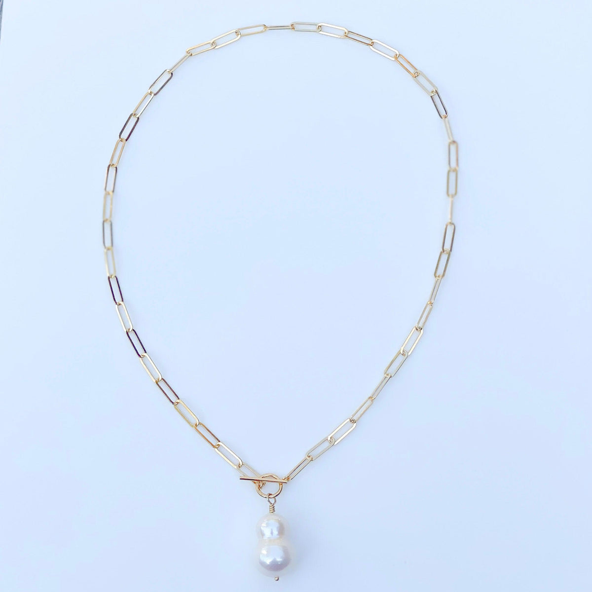 Celebrate your Curves - Double Freshwater Pearl Chain Necklace