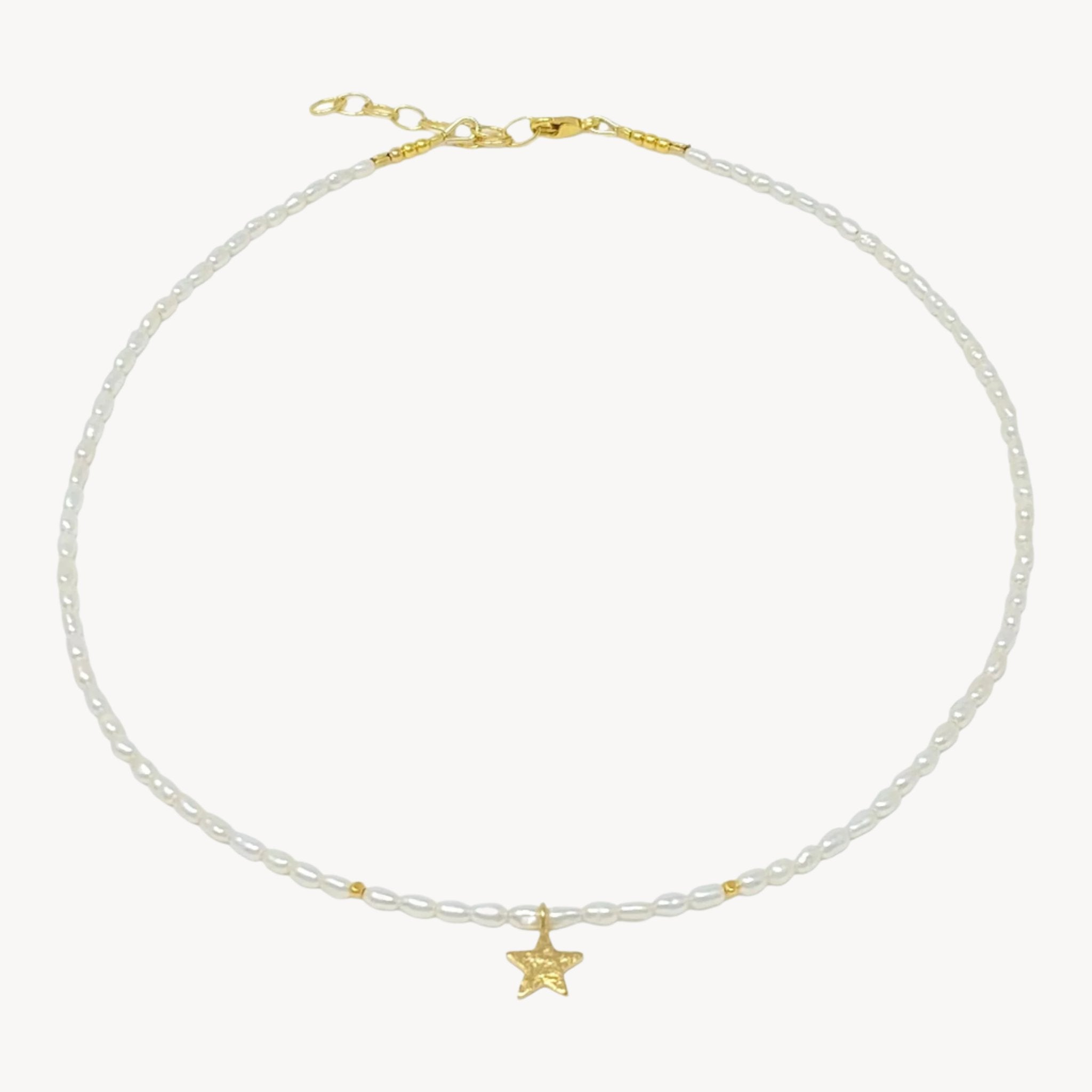 Gold Vermeil Seed Pearl Choker the perfect necklace for the bride to be