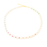 Keshi Pearl and Mixed Gemstone Necklace