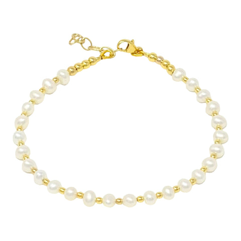Harmony - Freshwater Pearl and Gold Vermeil Bracelet